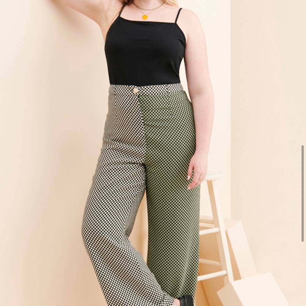 Lisa Says Gah Dane Checked Trousers Size L